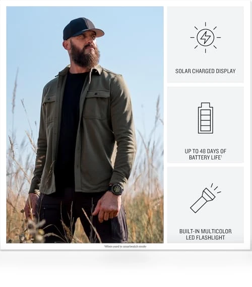 Premium Tactical GPS Smartwatch — Smartwatches, Garmin