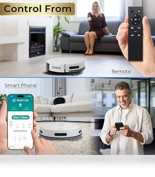 Robot Vacuum and Mop Combo — Smart Cleaning Robots, SereneLife