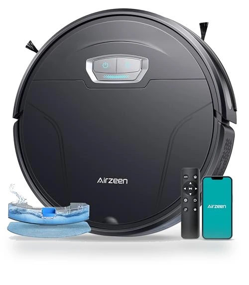 Robot Vacuum Cleaner with Strong Suction and Mop — Smart Cleaning Robots, Airzeen