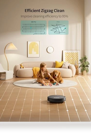 Robot Vacuum Cleaner with Strong Suction and Mop — Smart Cleaning Robots, Airzeen