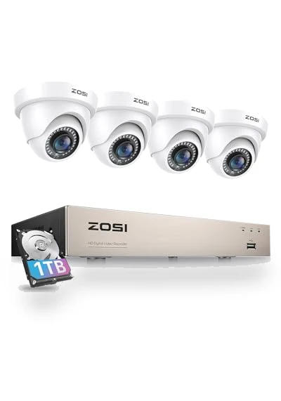 Security Camera System with AI Human/Vehicle Detection — Security Cameras, ZOSI