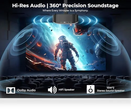 Smart 4K Projector — Home Theater Projectors, GooDee