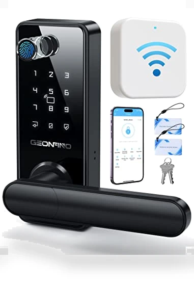 Smart Door Lock with Handle — Luggage Locks, GEONFINO