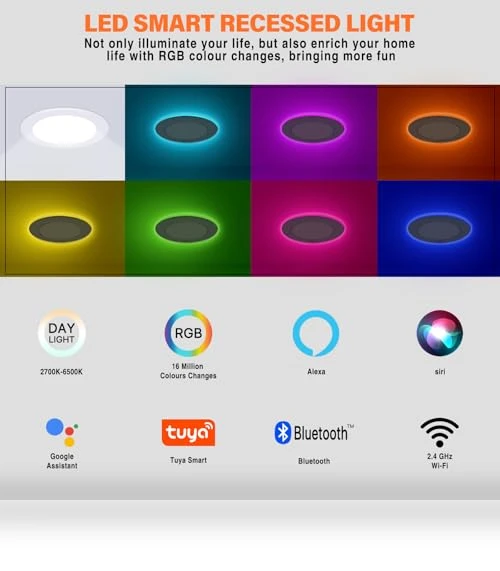 Smart RGB Recessed Light — Recessed Lighting, Dcvoltfield
