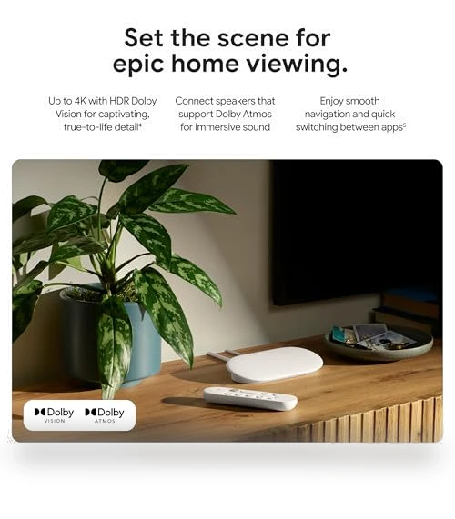 TV Streamer 4K — Home Theater Projectors, Google