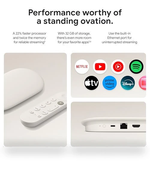 TV Streamer 4K — Home Theater Projectors, Google