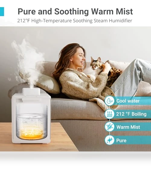 Warm Mist Humidifier — Air Moisturizers, Livatro