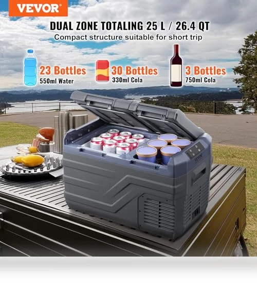12 Volt Car Refrigerator Fridge — Mini Fridges, VEVOR