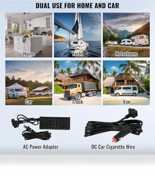 12 Volt Car Refrigerator Fridge — Mini Fridges, VEVOR