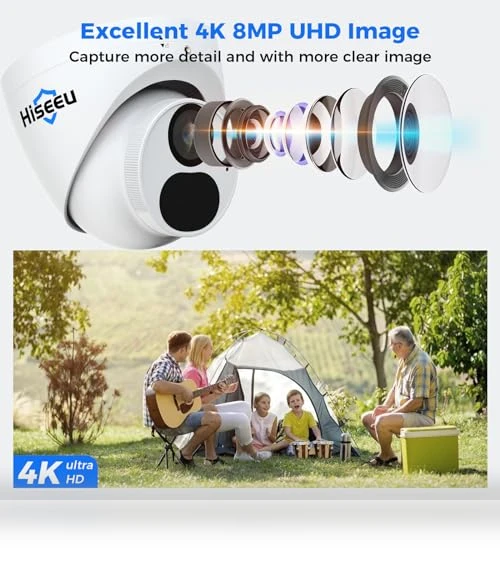 4K HD PoE Security Camera System — Security Cameras, Hiseeu