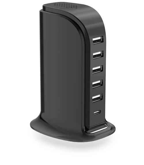 6-Port USB Charger Block with Type C — Chargers, SHENZHEN YIBOYUAN ELECTRONICS CO., LTD.