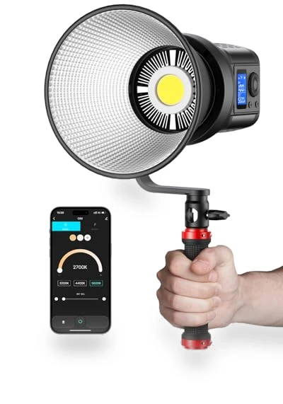 80W LED Video Light with APP Control — Photography Lighting & Studio Equipment, RaLeno