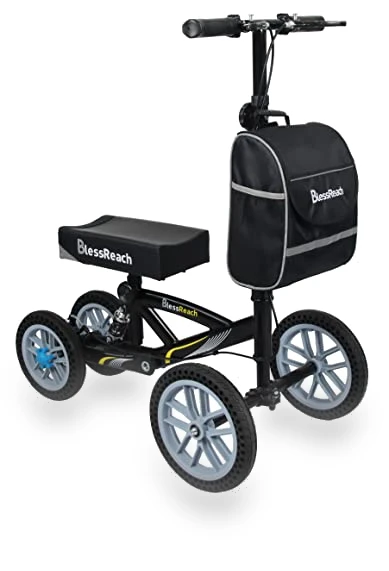 All Terrain Foldable Knee Scooter Walker — Low Strength Tools, BlessReach