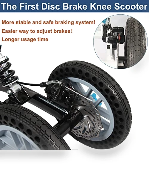 All Terrain Foldable Knee Scooter Walker — Low Strength Tools, BlessReach
