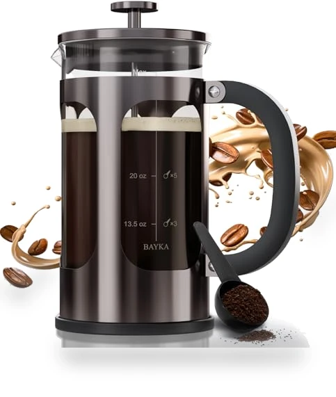 French Press Coffee Maker — Hand Coffee Grinders, BAYKA