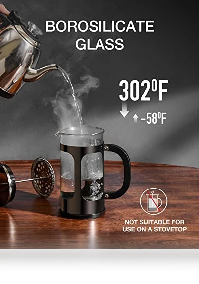 French Press Coffee Maker — Hand Coffee Grinders, BAYKA