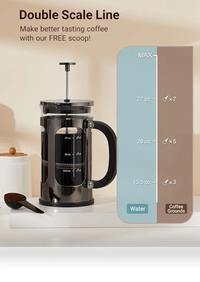French Press Coffee Maker — Hand Coffee Grinders, BAYKA