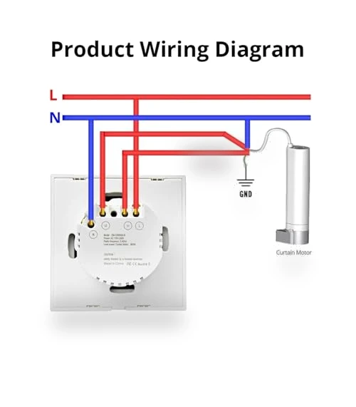 Smart Curtain Switch with Limit Function — Outlet Switches, HHBL8I