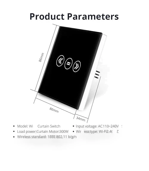 Smart Curtain Switch with Limit Function — Outlet Switches, HHBL8I