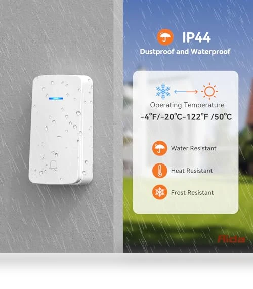 Wireless Doorbell with Extra Socket — Kits, AIDA