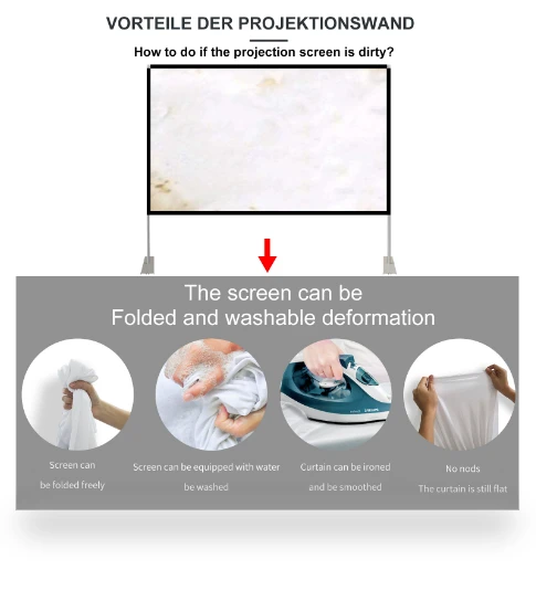 100 inch Outdoor Projector Screen and Stand — Home Theater Projectors, HOIN