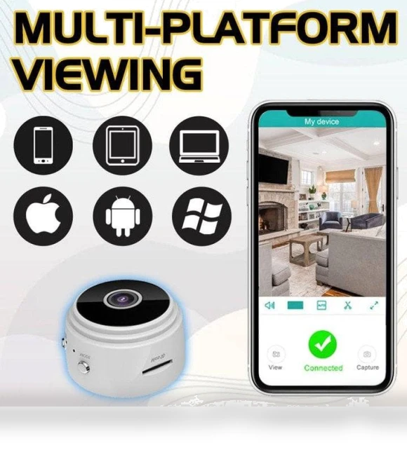 Mini 1080p HD Wireless Magnetic Security Camera — Security Cameras