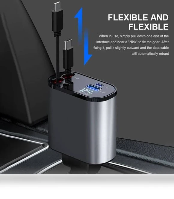 Retractable Car Charger — Vehicle Power Solutions
