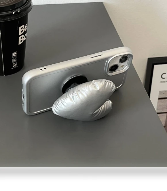 Solid Color Decompression Air Cushion Cell Phone Rings — Gadget Essentials