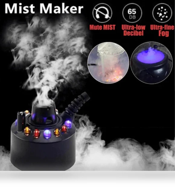 Upgrade 12 LED Light Color Change Ultrasonic Atomizer Water Fountain Pond Fog — Mister Foggers