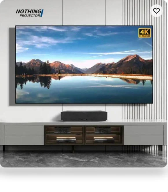 100 inch HE Pet Crystal Fixed Frame Screen — Home Theater Projectors, NothingProjector