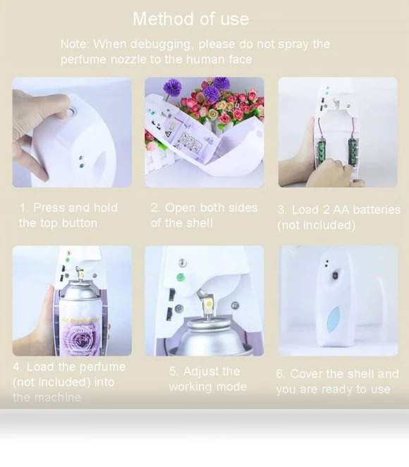 Automatic Fragrance Sprayer with Light-Sensing and Scheduling — Car Air Fresheners