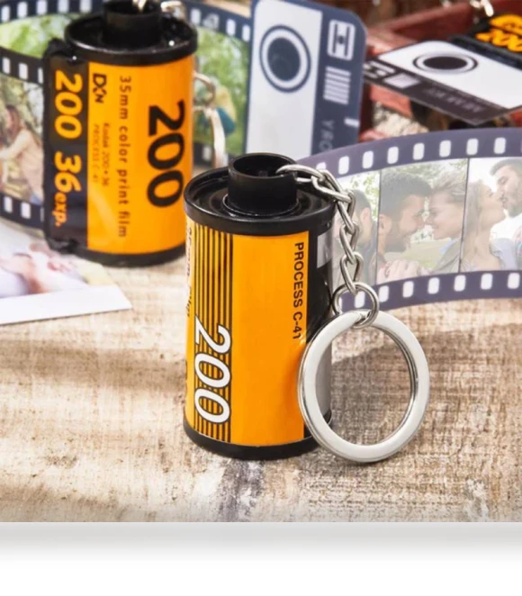 Colorful Camera Roll Keychain — Keyrings & Keychains