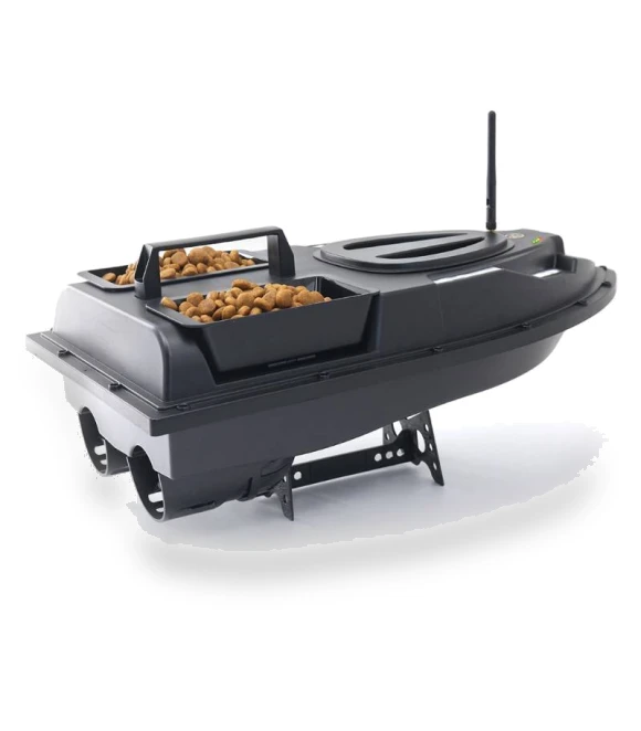 Dual Hoppers Bait Boat With Cool Turning Light and Constant Speed Cruise Mode — Fishfinders, Flytec