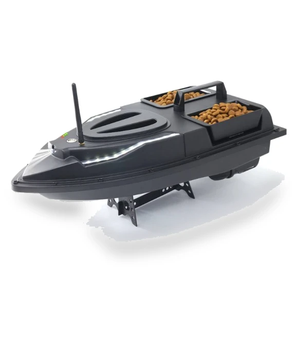 Dual Hoppers Bait Boat With Cool Turning Light and Constant Speed Cruise Mode — Fishfinders, Flytec