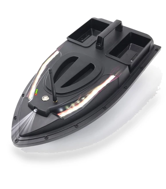 Dual Hoppers Bait Boat With Cool Turning Light and Constant Speed Cruise Mode — Fishfinders, Flytec