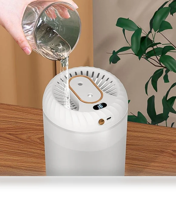 Dual-Nozzle Humidifier with Timer and Ambient Light — Air Moisturizers