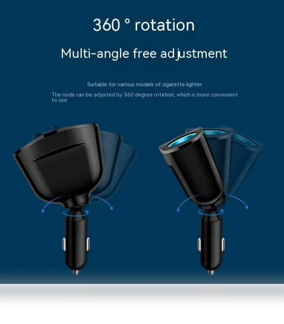 Dual USB Type-C Car Charger with Digital Display — Chargers