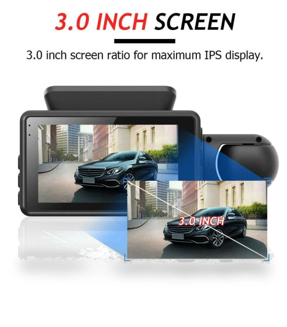 HD Dual-Lens Car Recorder — Dashboard Cameras