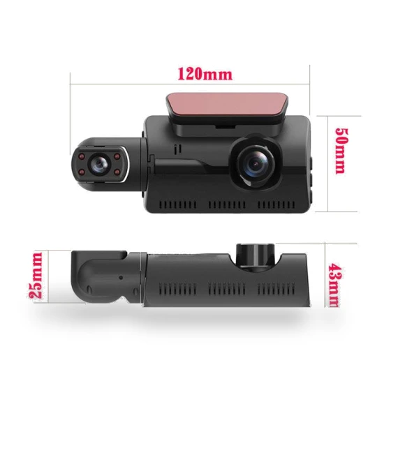HD Dual-Lens Car Recorder — Dashboard Cameras