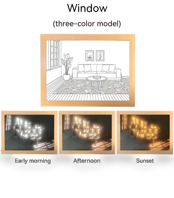 Light Painting Decorative Piece — Lighting Accessories