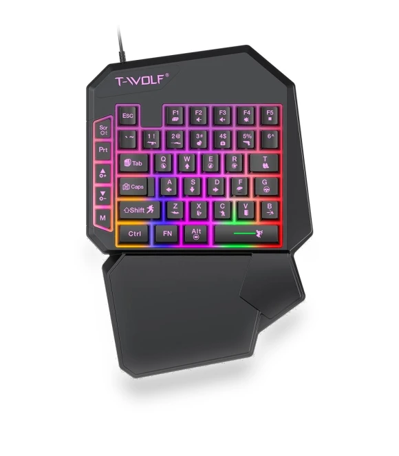 One-handed Keyboard Throne Set — Gaming Keyboards, Thunder Wolf