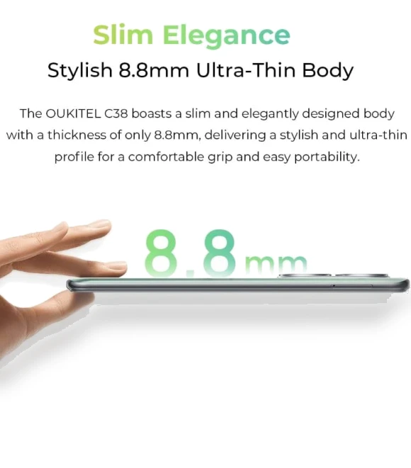 5150mAh Battery 6.6-Inch 2k Display Android 13 Smartphone — Mobiles, OUKITEL