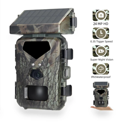 IR Tracking Camera with Solar Panels — Outdoor & Wildlife Cameras, SUNTEK