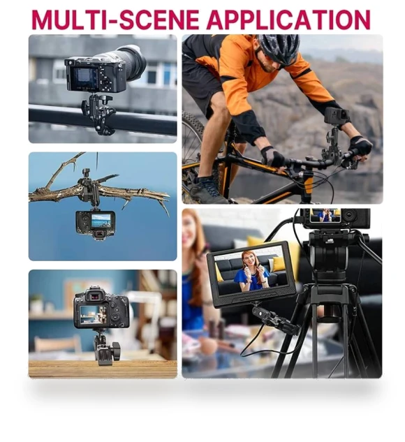 Metal Super Clamp with 360° Ball Head Magic Arm — Mounts & Clamps, Ulanzi