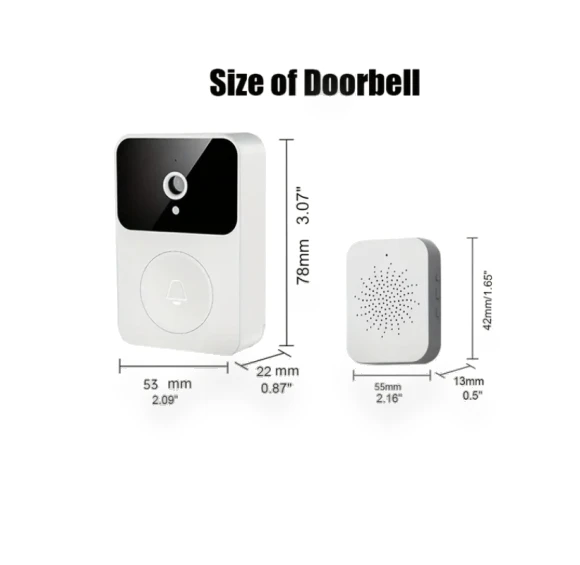 Wireless Video Doorbell With Camera — Smart Home Security