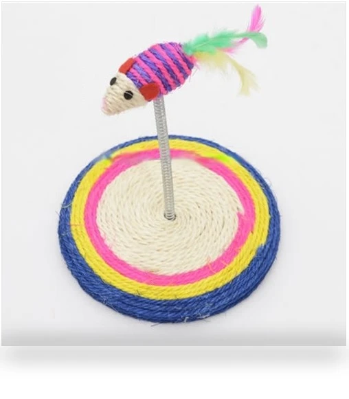 Color Sisal Spring Round Seat Cat Claw Plate — Scratching Posts