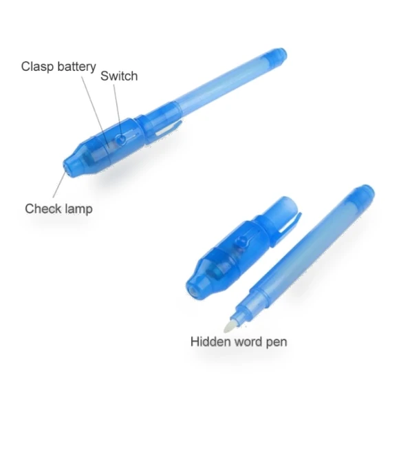 Creative Magic UV Light Invisible Ink Pen Marker Pen — Detective & Spy
