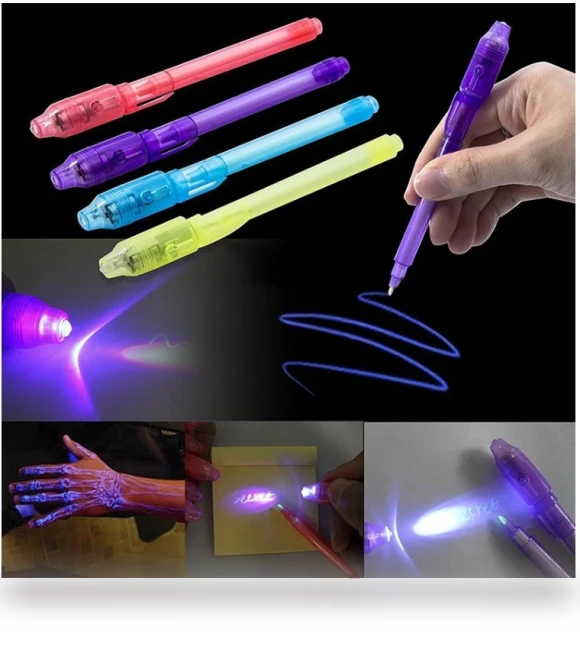 Creative Magic UV Light Invisible Ink Pen Marker Pen — Detective & Spy
