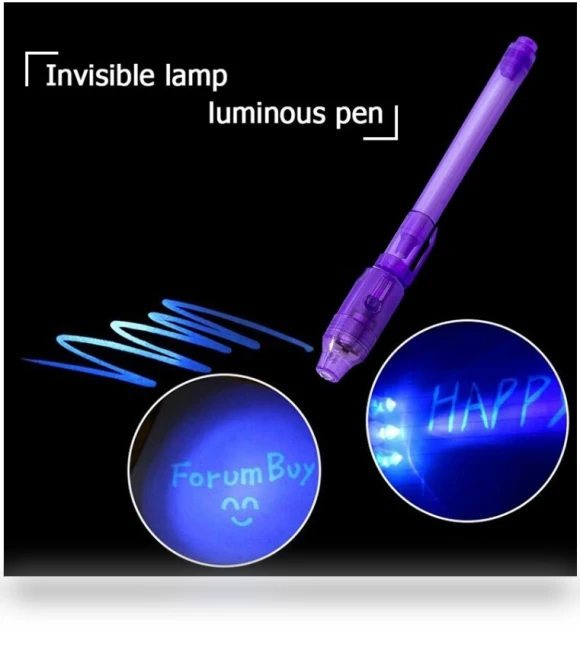 Creative Magic UV Light Invisible Ink Pen Marker Pen — Detective & Spy