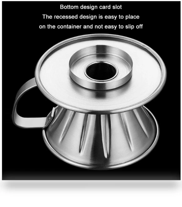 Double-layer Stainless Steel Pour-over Coffee Filter — Reusable